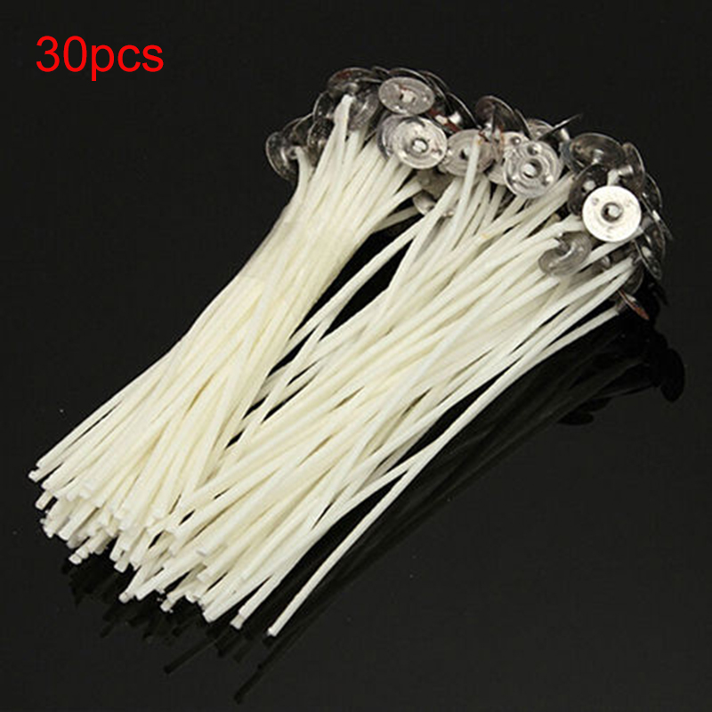 Candle Making Workshop - 30pcs Candle Wicks Cotton Core Smokeless