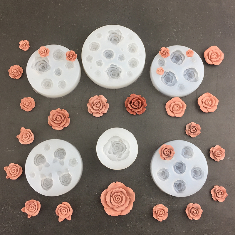 3D Rose Flower Shape Leaf Sili - đánh giá và giá Candle Making Items