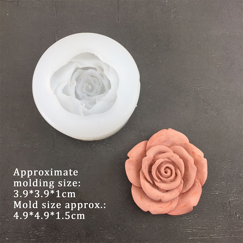 3D Rose Flower Shape Leaf Sili - đánh giá và giá Candle Making Items