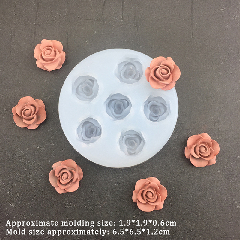 3D Rose Flower Shape Leaf Sili - đánh giá và giá Candle Making Items