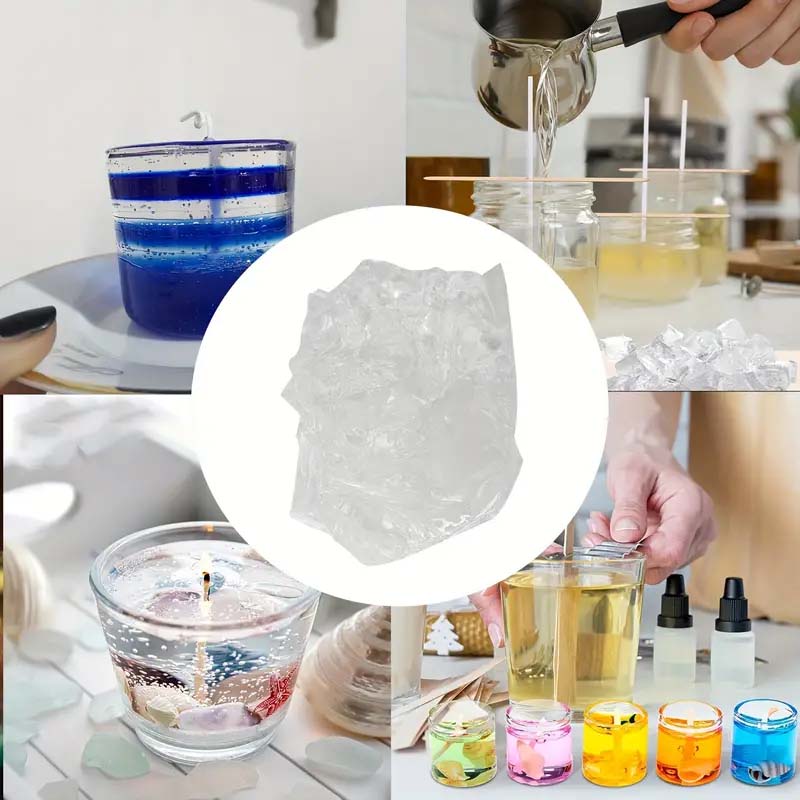 50g/100g/200g Clear Jelly Wax  - đánh giá và giá Candle Making Gel Wax