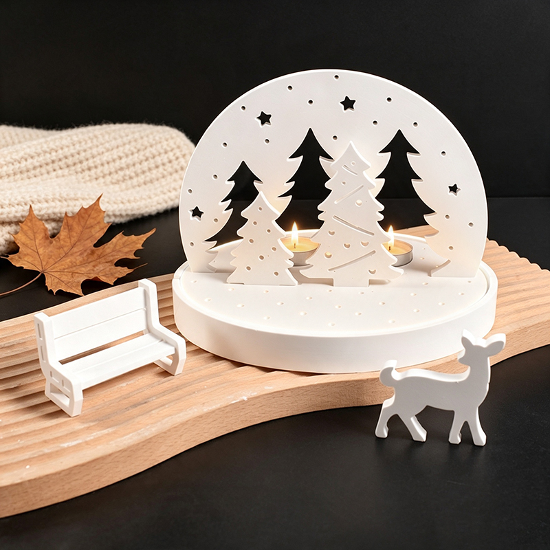 Christmas Elk Tealight Candle  - đánh giá và giá Candle Making Items