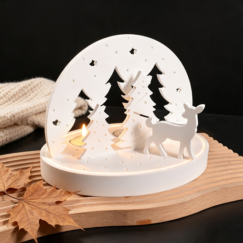 Christmas Elk Tealight Candle  - đánh giá và giá Candle Making Items