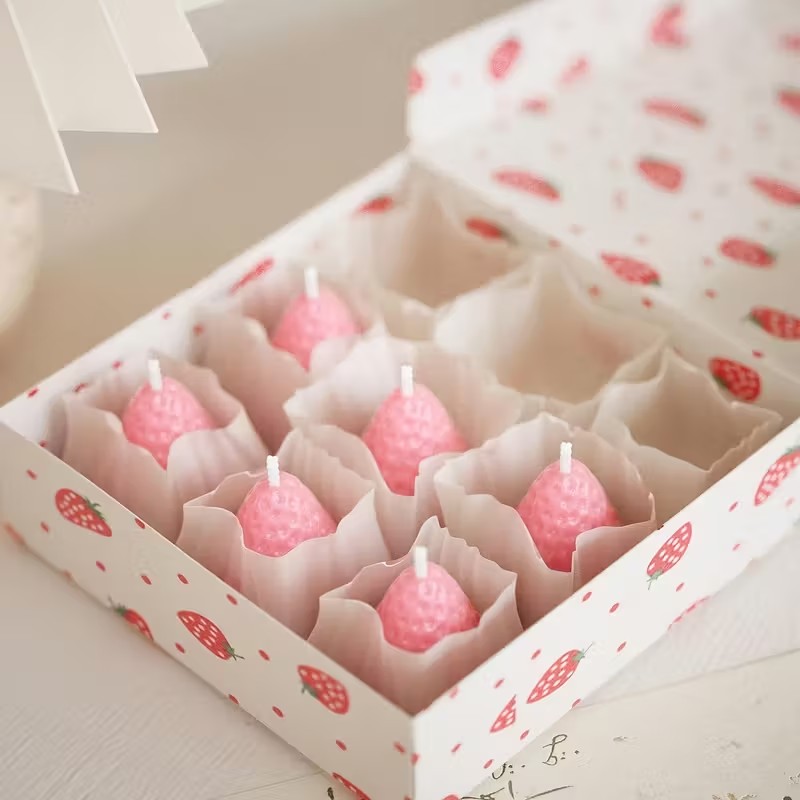 Strawberry Silicone Candle Mol - đánh giá và giá Candle Making Items