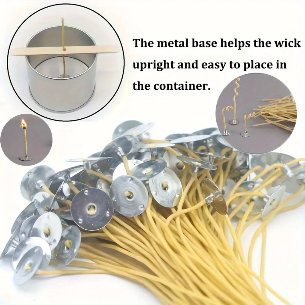 Candle Wicks 50 PCS 8 Inch Hem - đánh giá và giá Candle Making Workshop