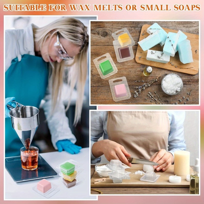 20/50pcs Clear Plastic Wax Mel - đánh giá và giá Candle Making Gel Wax