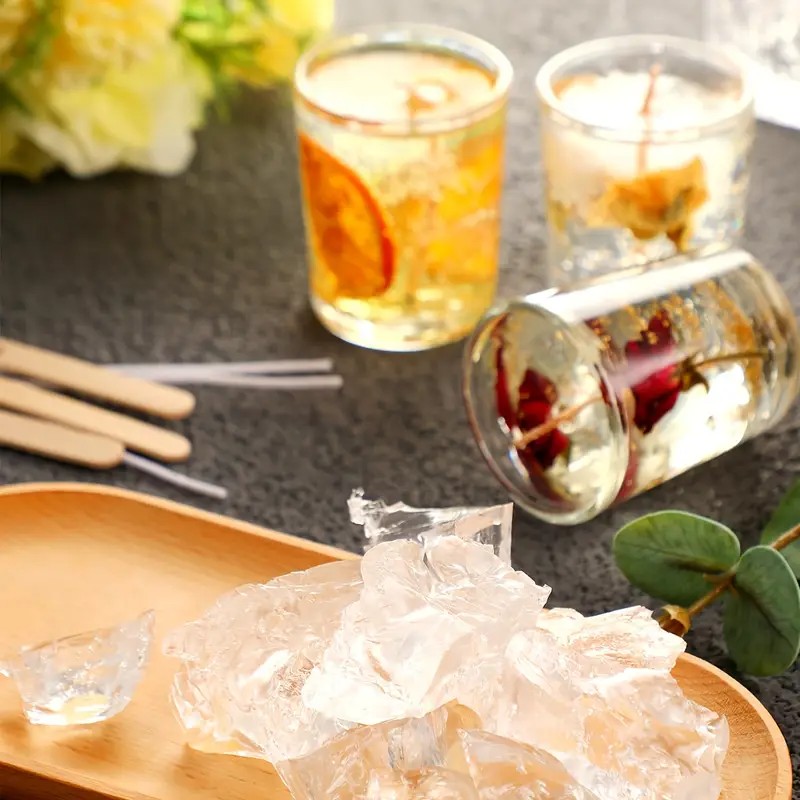 Transparent Crystal Wax, Jelly - đánh giá và giá Candle Making Gel Wax